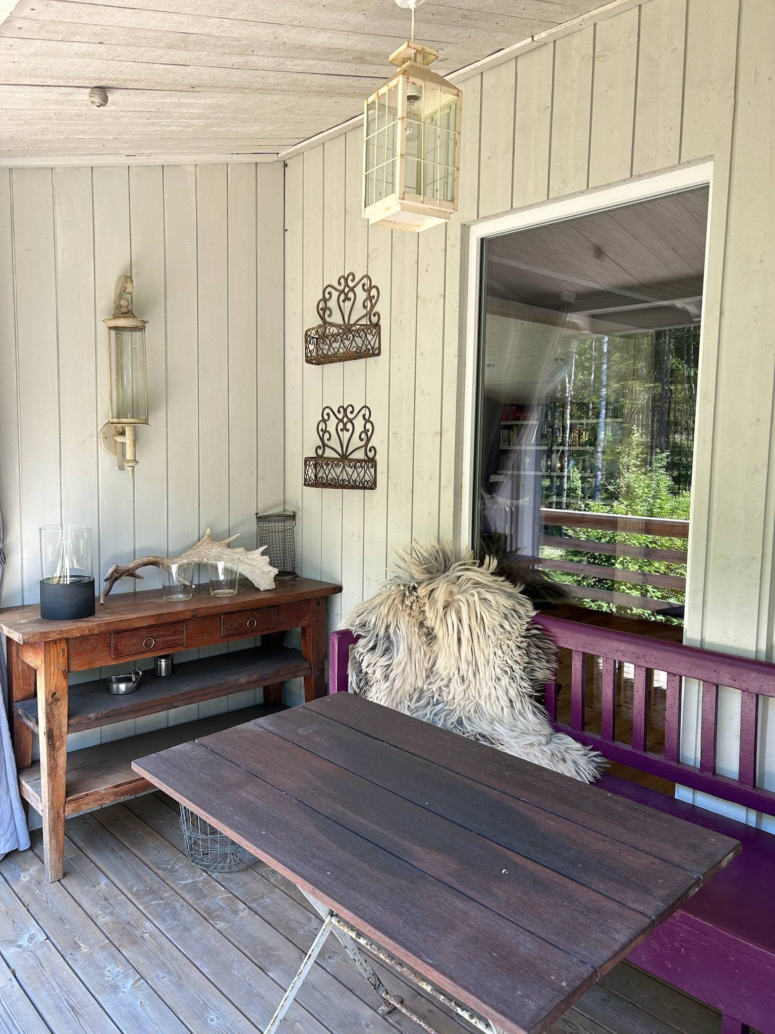 Terrazza coperta davanti al soggiorno
