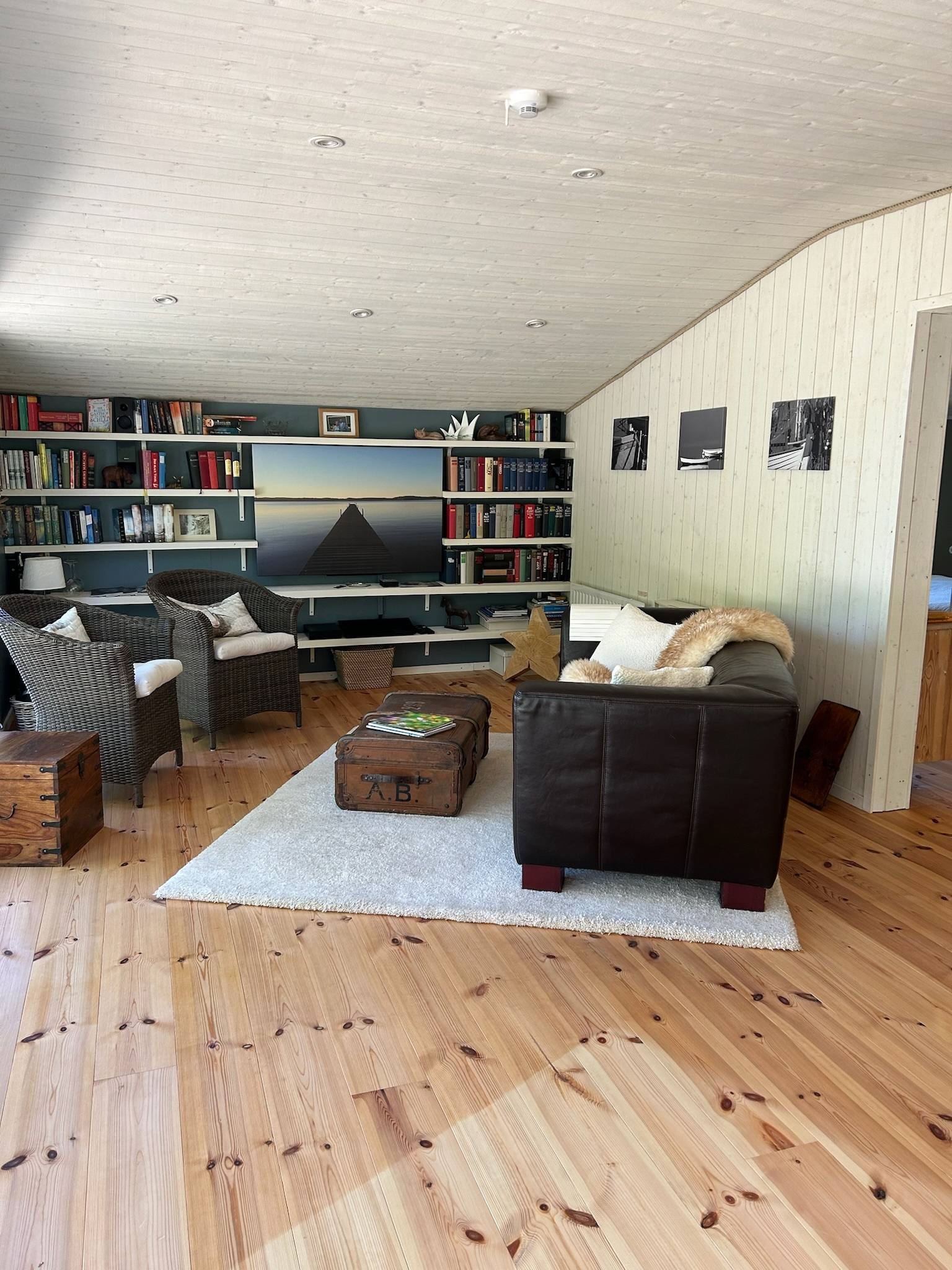 Zona giorno aperta: soggiorno