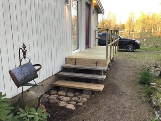 Aufgang zum Hauswirtschaftsraum und zur Küche