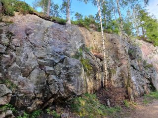 Kletterfelsen zum Bouldern